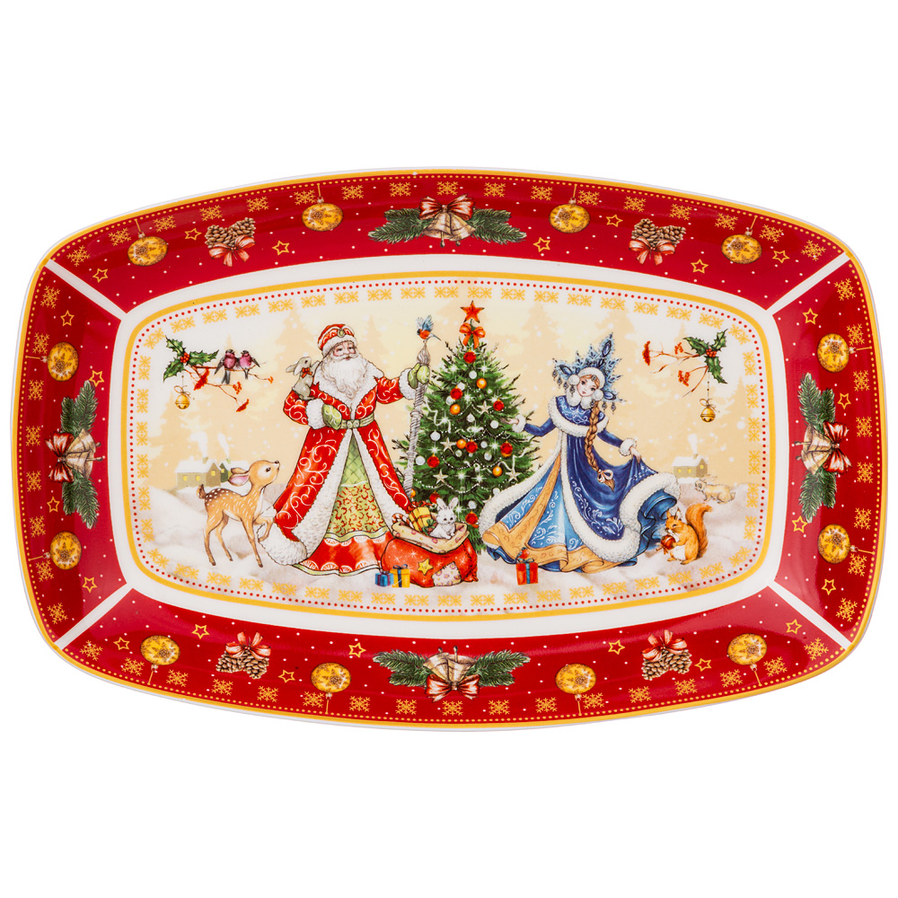   Happy New Year Santa&Snowgirl red, 2516 , , Lefard, , Merry Christmas