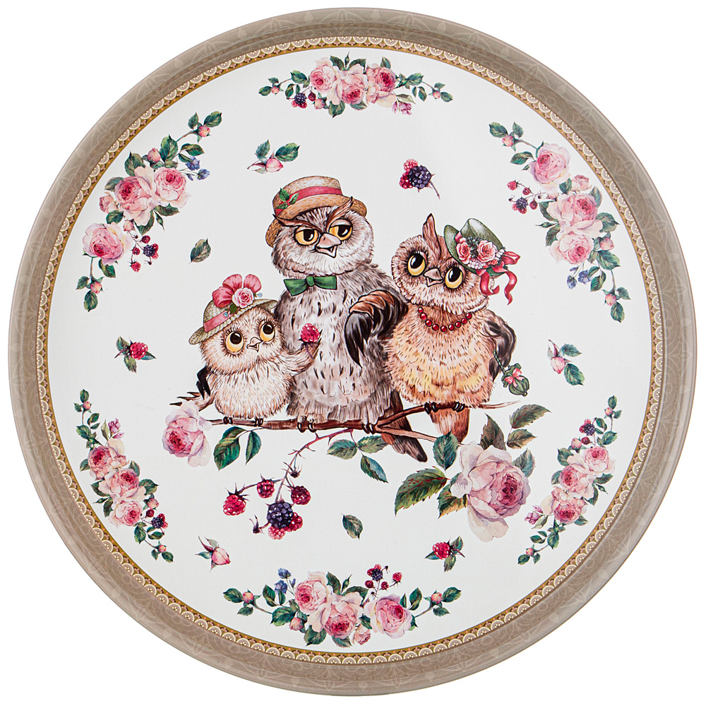 Поднос сервировочный Vintage Owls
