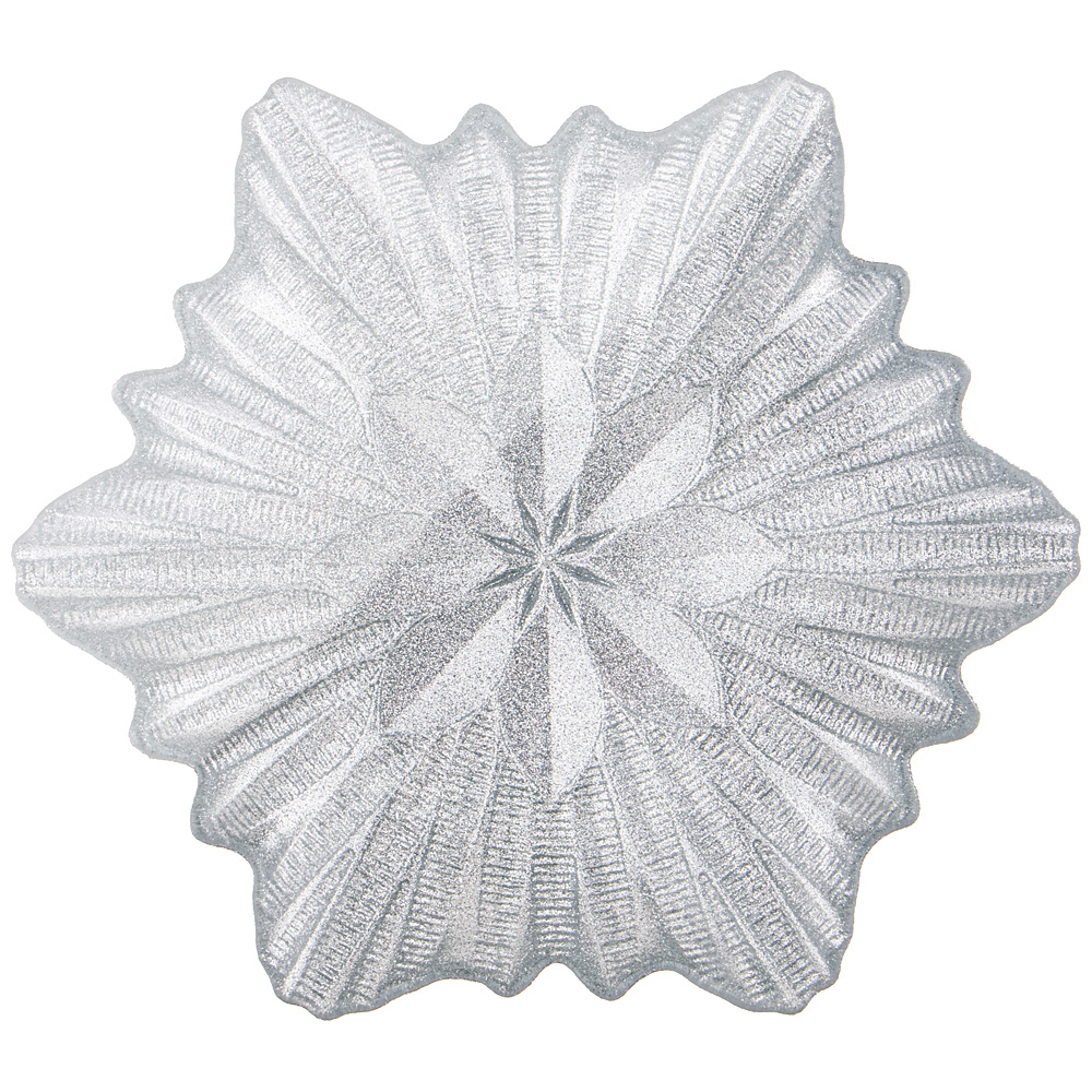  Glamor glass Snowflake silver 25, 25 , , 