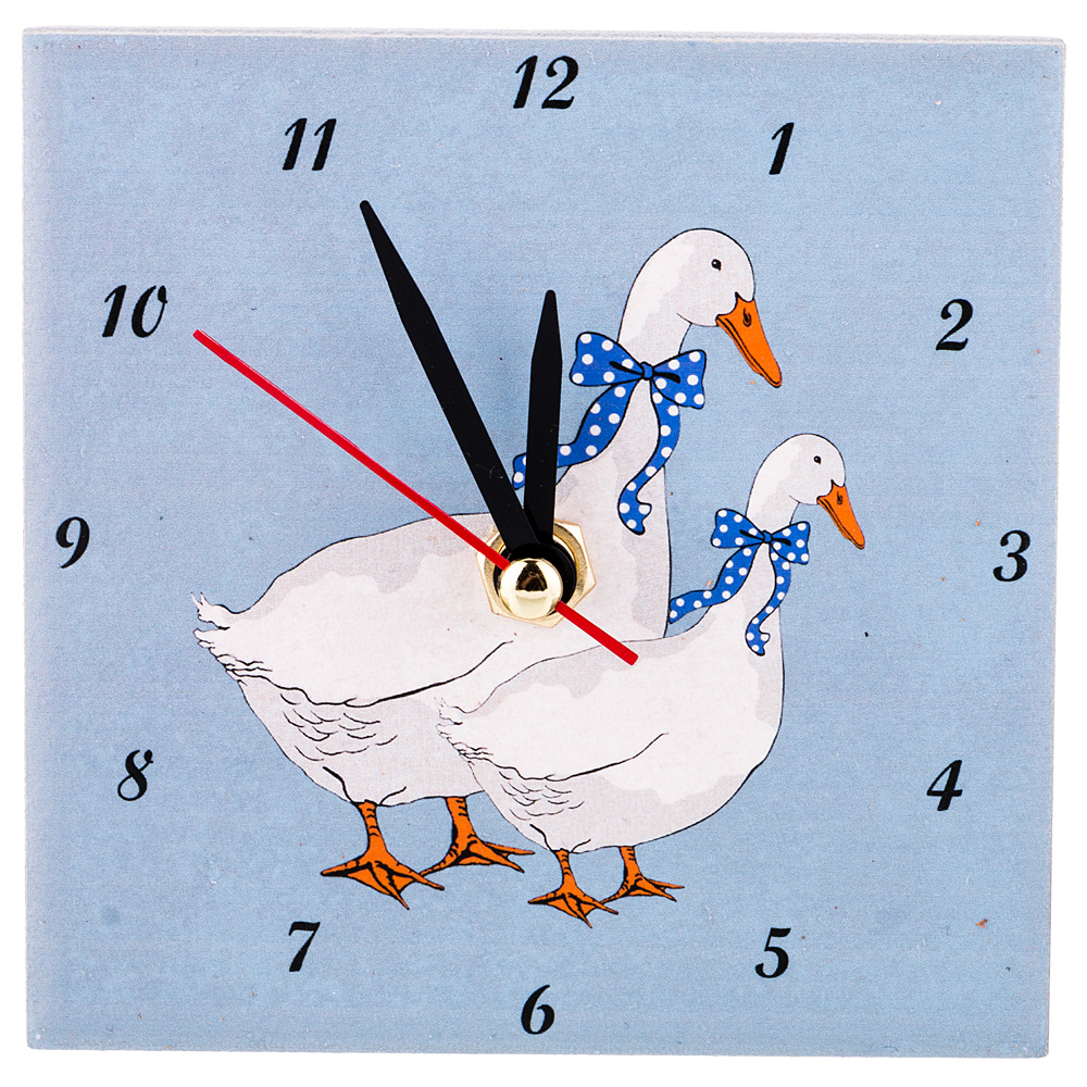 Настенные часы Geese blue
