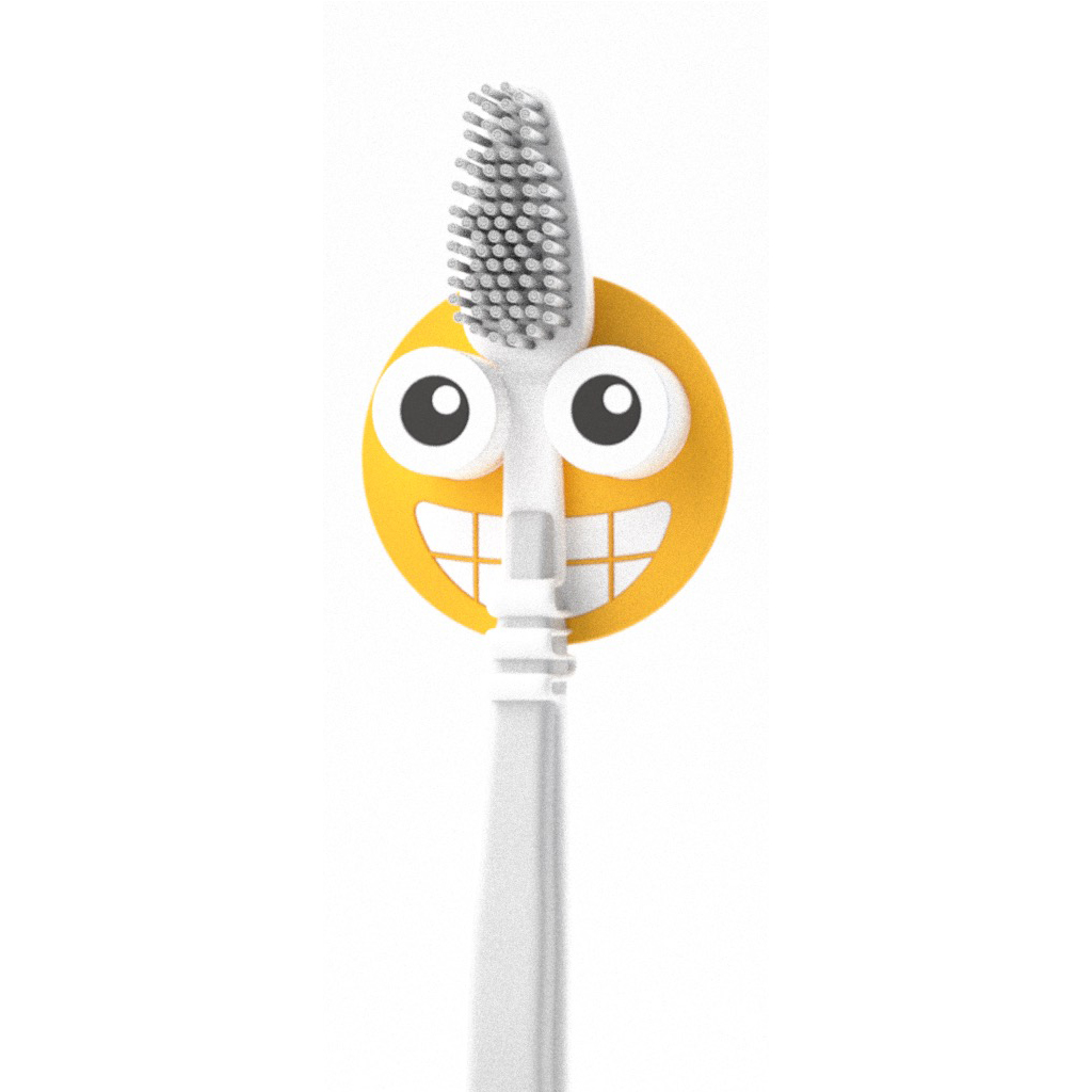 Держатель для зубной щётки Emoji yellow, 5 см, Пластик, Balvi, Испания