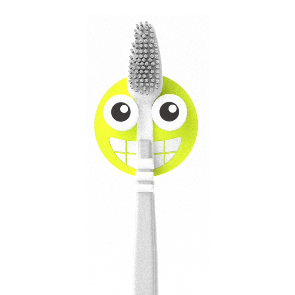 Держатель для зубной щётки Emoji green, 5 см, Пластик, Balvi, Испания