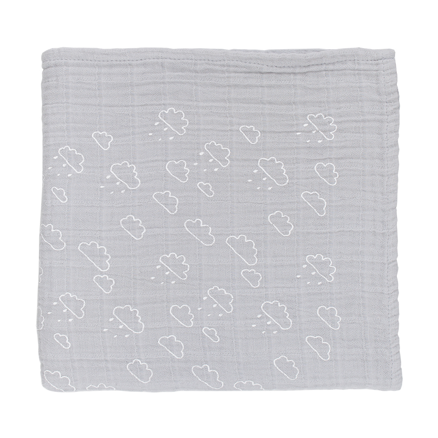 Подробнее о Детский плед Cloud Grey muslin