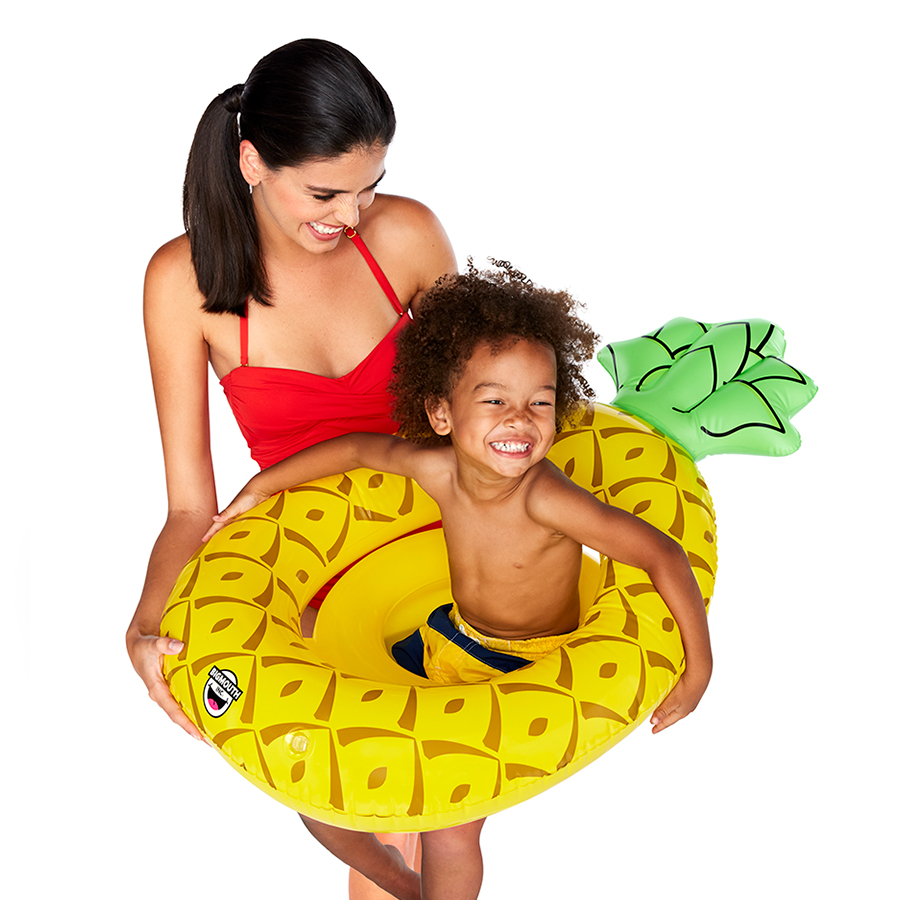 Детский надувной круг Pineapple, 61х94 см, 14 см, Винил, BigMouth, США