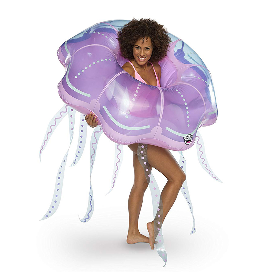 Надувной круг Jellyfish, 125 см, Винил, BigMouth, США