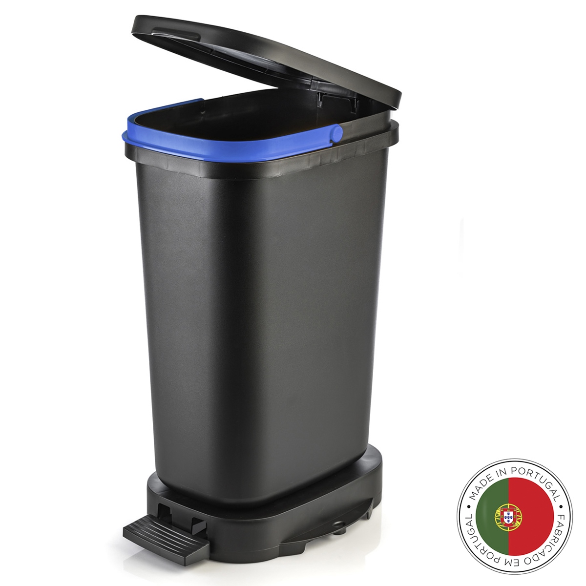 Мусорный бак с педалью BE-ECO black blue, 26х36 см, 50 см, 20 л, Пластик, Faplana, Португалия