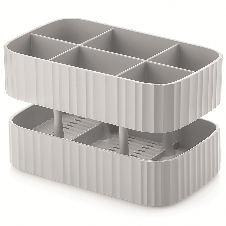 Сушилка для столовых приборов Drain&Safe gray, 17х10 см, 11 см, Пластик, Guzzini, Италия