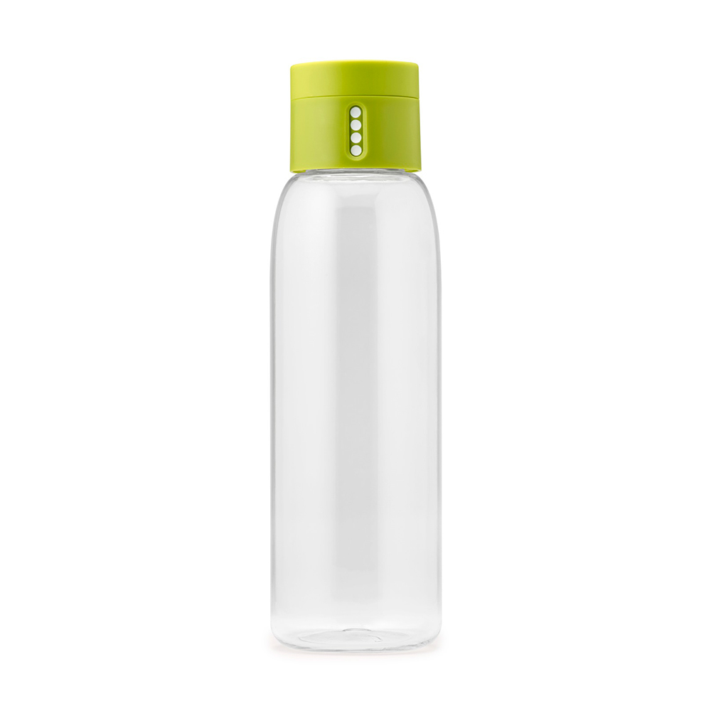 Бутылка для воды Dot green, 600 мл, 7 см, 24 см, Пластик, Joseph Joseph, Великобритания