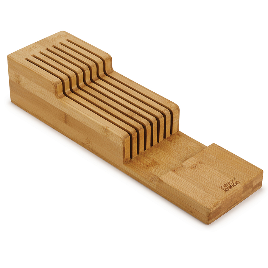 Компактный органайзер для ножей DrawerStore bamboo, 40х14 см, 8 см, Бамбук, Joseph Joseph, Великобритания