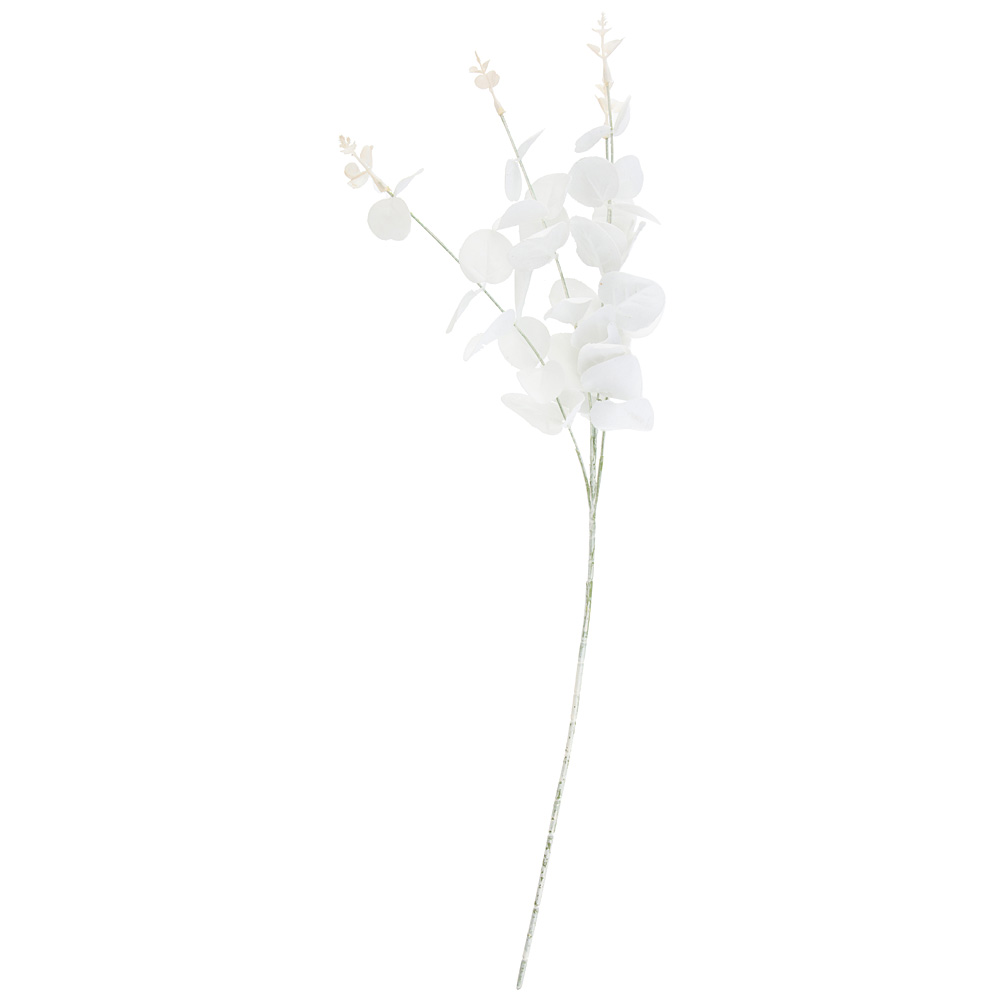 Декоративная ветка Белый эвкалипт, 60 см, Пластик, Lefard, Китай