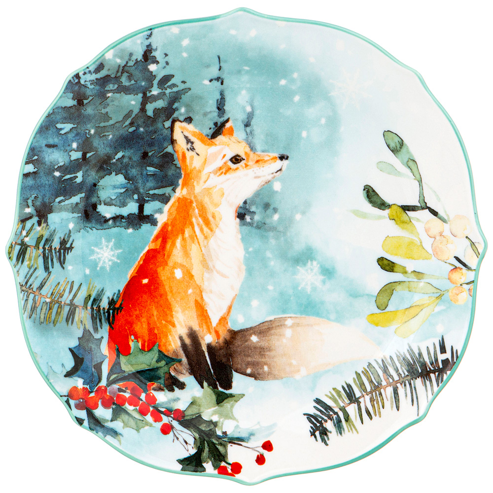 Десертная тарелка Winter fox