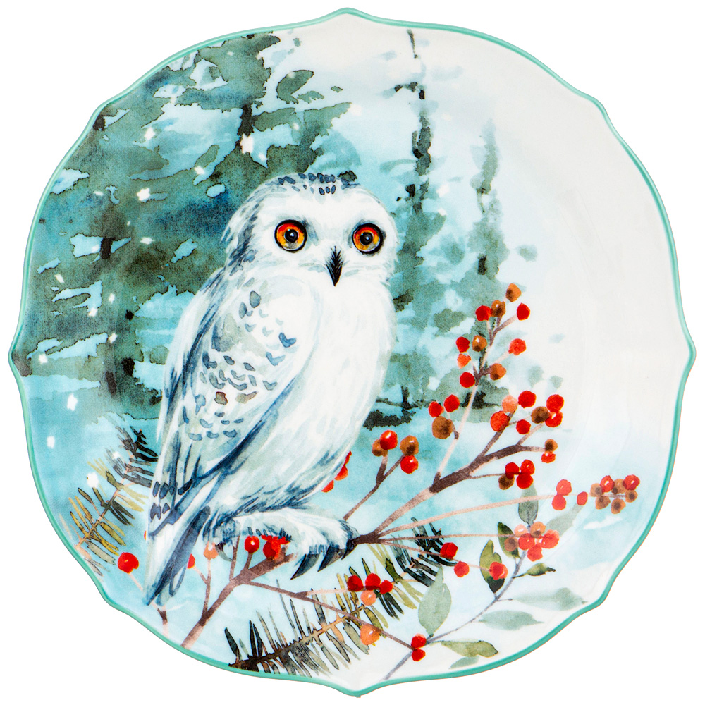 Десертная тарелка Winter owl