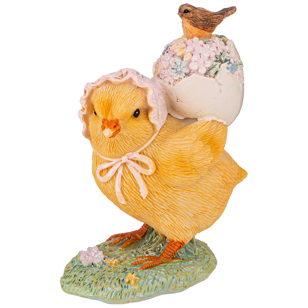  Easter Chickling with Bonnet, 6,5x4 , 9 , , Lefard, 