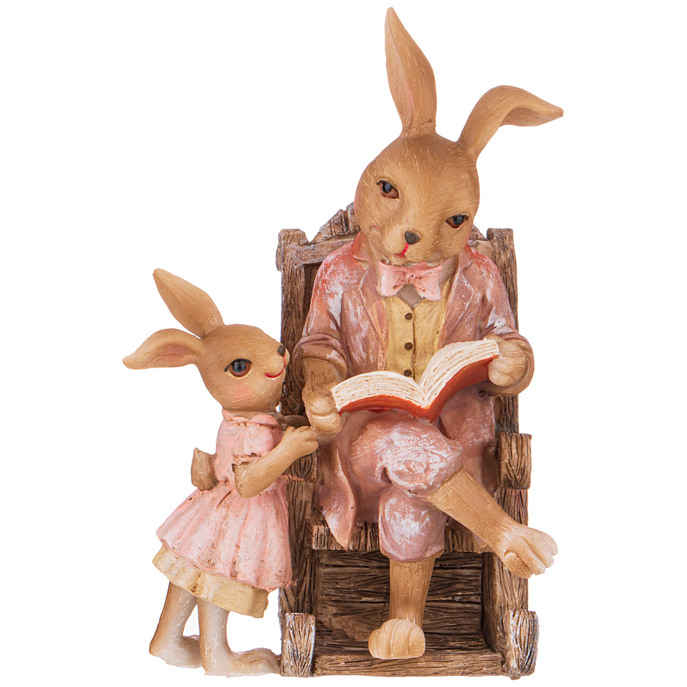  Easter Reading Rabbits, 10,5x11,5 , 17,5 , , Lefard, 