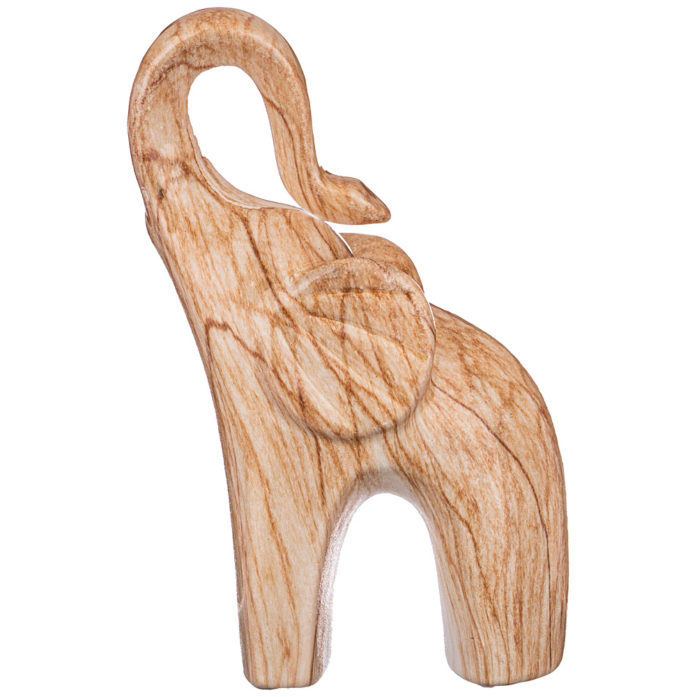  Wood Ceramic Elephant 14, 95 , 14 , , Lefard, 