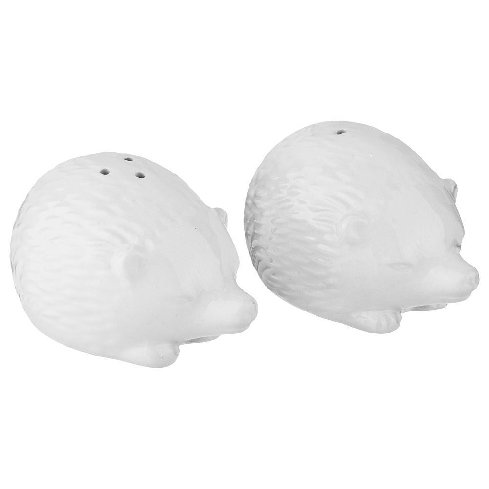Набор для специй Hedgehogs white, 2 предм., 8 см, 5 см, Доломитовая керамика, Lefard, Китай