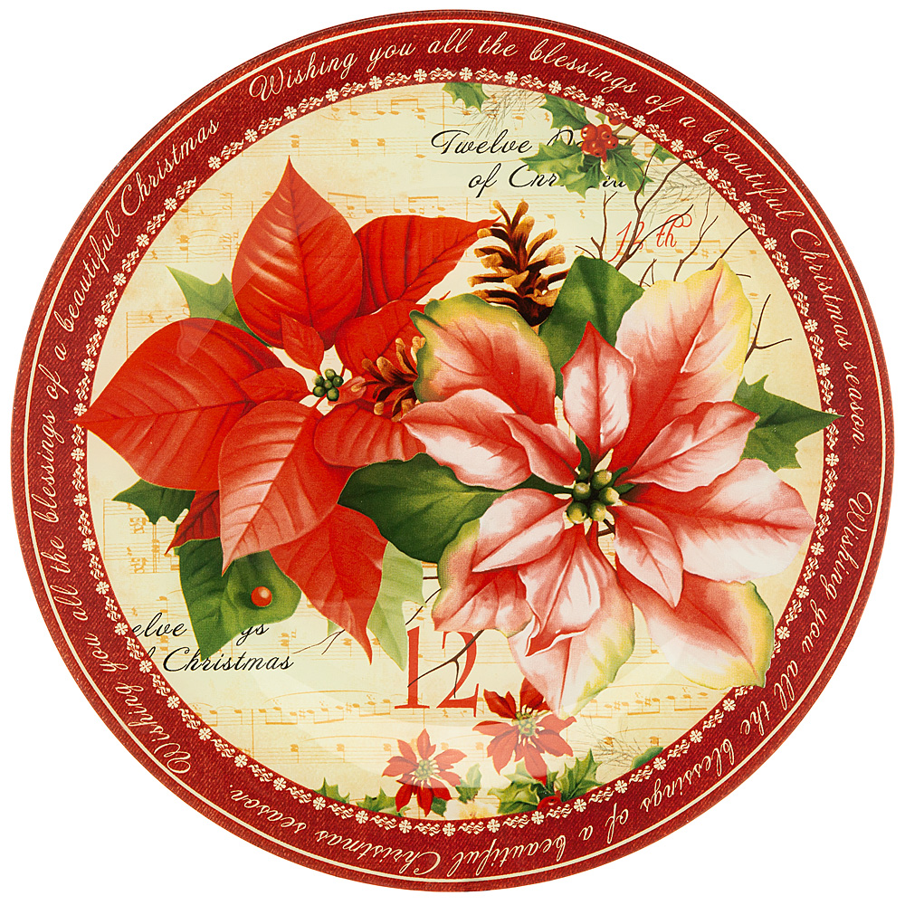 Набор обеденных тарелок Christmas tale Poinsettia, 6 шт