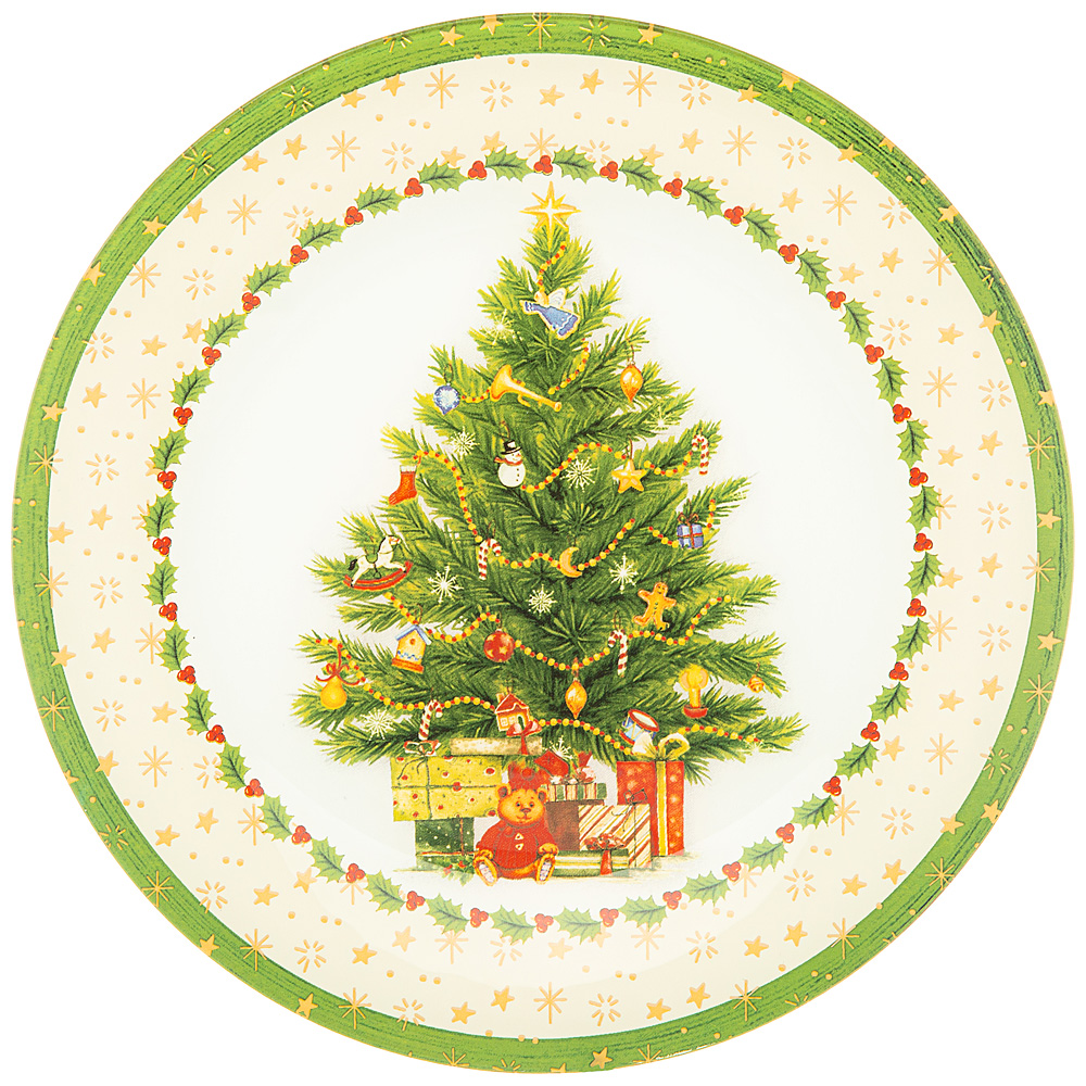 Набор обеденных тарелок Christmas tale Tree, 6 шт