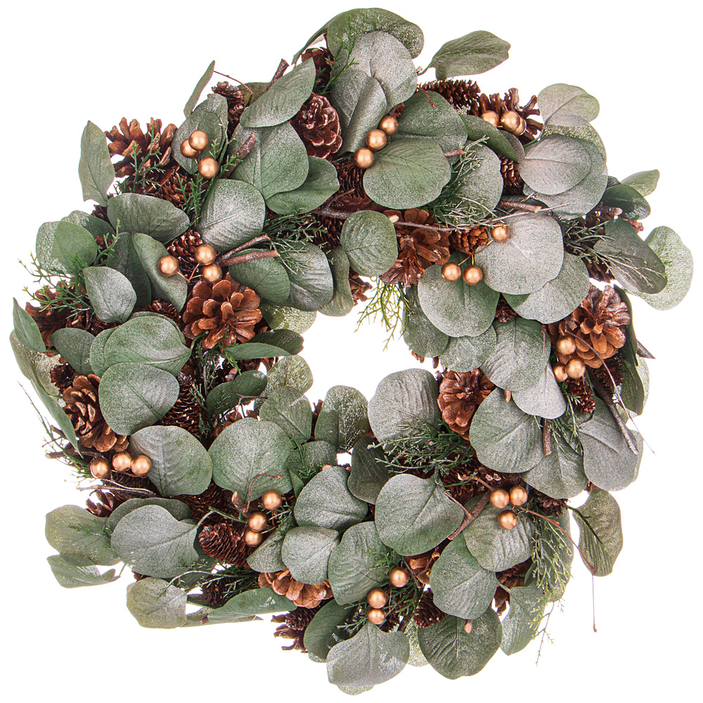Рождественский декоративный венок Salvinia Fern Leaves 44