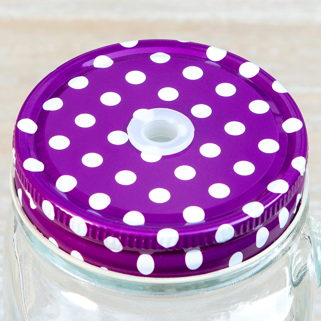 Подробнее о Крышка для банки Violet Dot