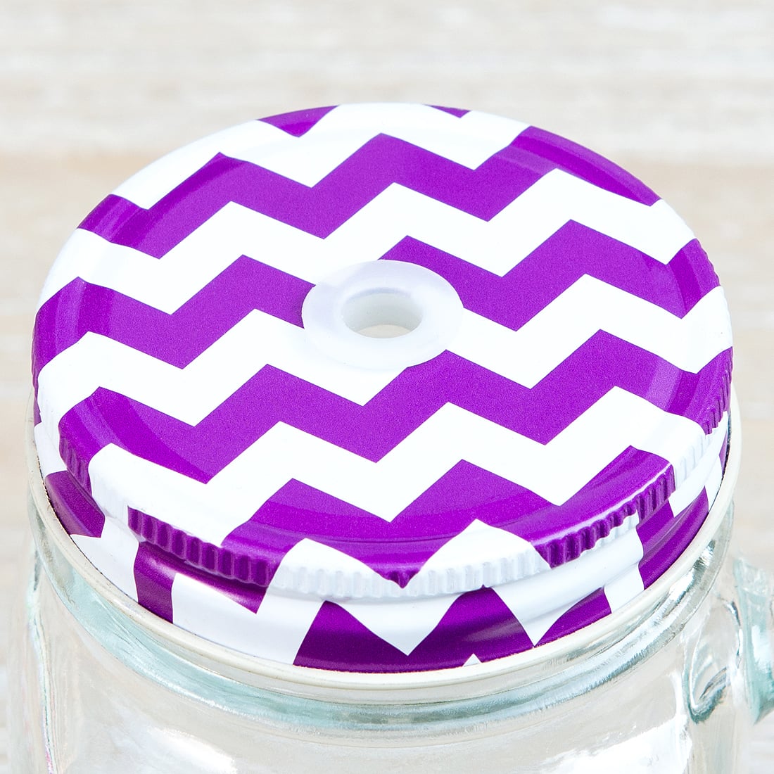 Подробнее о Крышка для банки Violet Zigzag