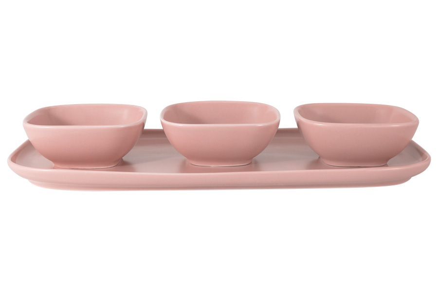 Набор столовой посуды Forms pink 4 предм.