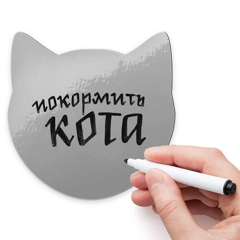 Магнит для записей Melompo кот, 12х12 см, Пластик, Магнит, Melompo, Россия