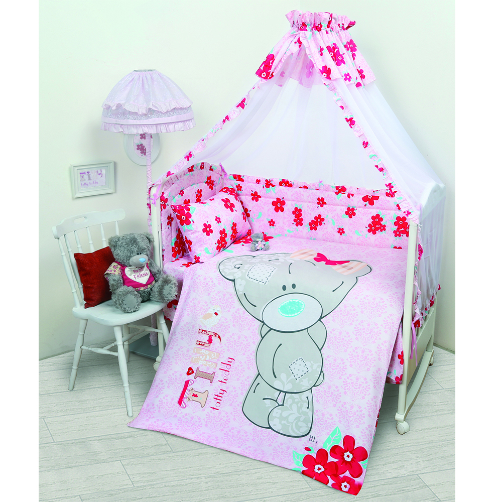 Подробнее о Комплект в кроватку Teddy baby girl 10 предм.