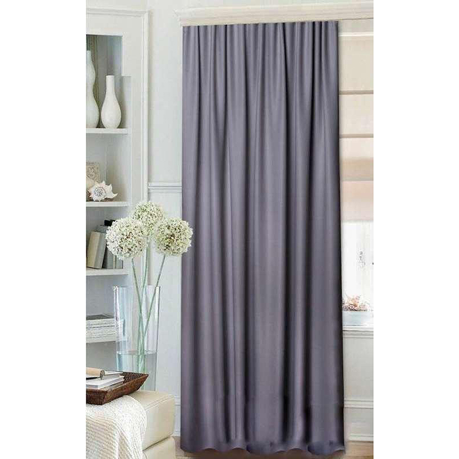 Подробнее о Штора однотонная Blackout dark grey, 1шт.