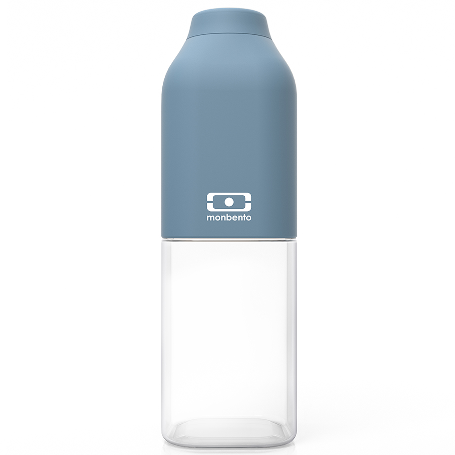Бутылка mb positive Denim, 0,5 л, 500 мл, 6 см, 19 см, Пластик, Силикон, Monbento, Франция, MB Positive