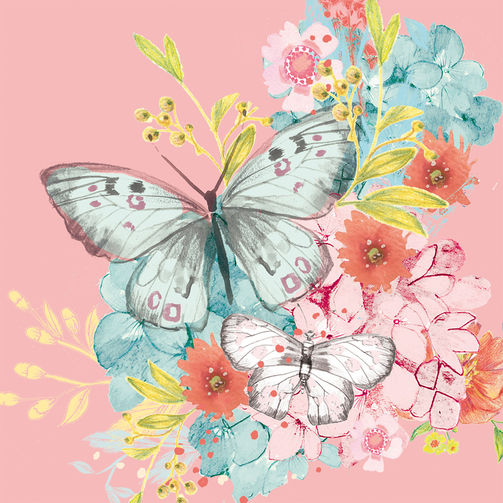 Подробнее о Бумажные салфетки Louise butterfly, 20 шт.