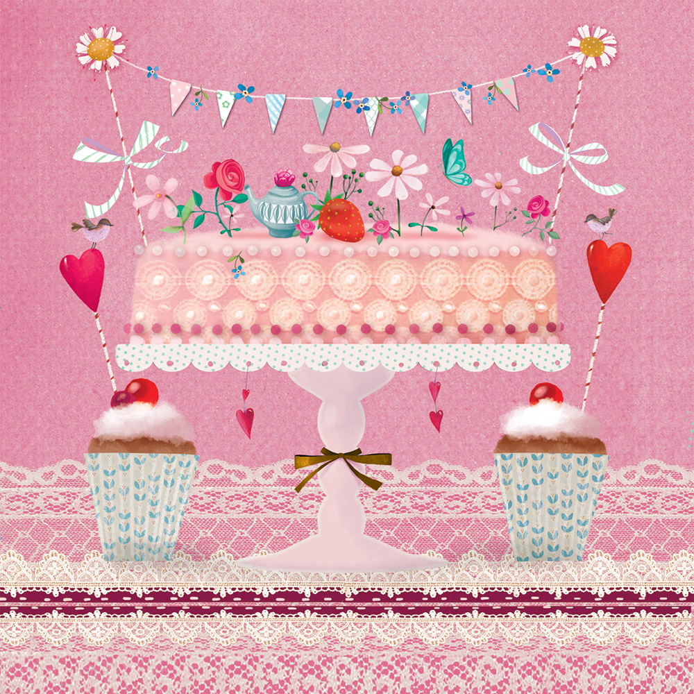 Подробнее о Бумажные салфетки Lovely cake, 20 шт.