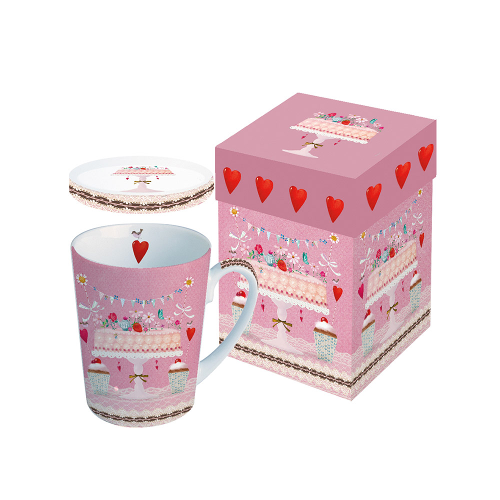Подробнее о Кружка с крышкой Lovely cake
