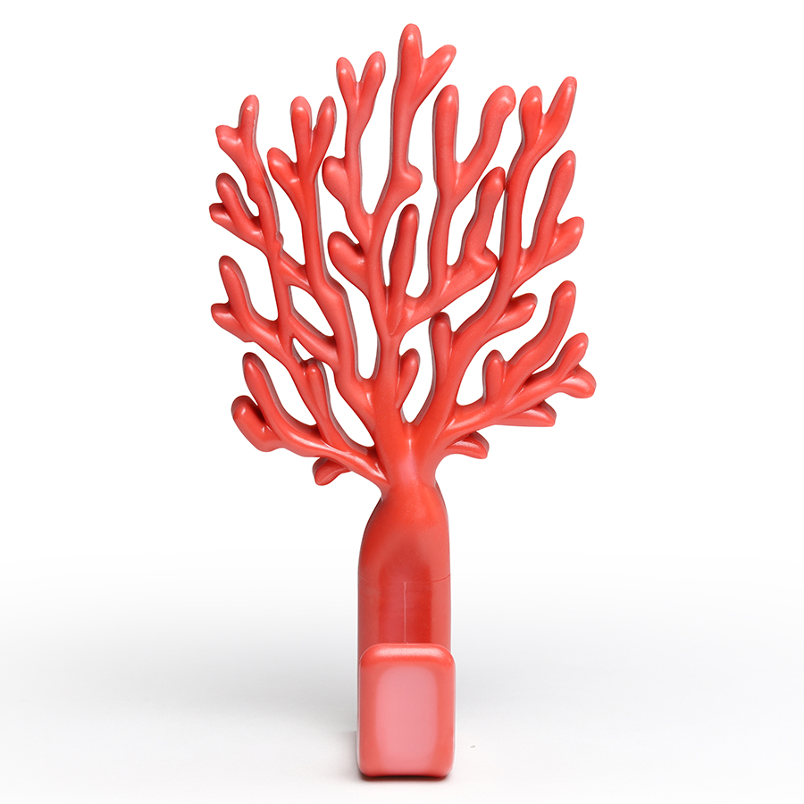 Крючок Coral Red, 8х4 см, 16 см, Пластик, Qualy