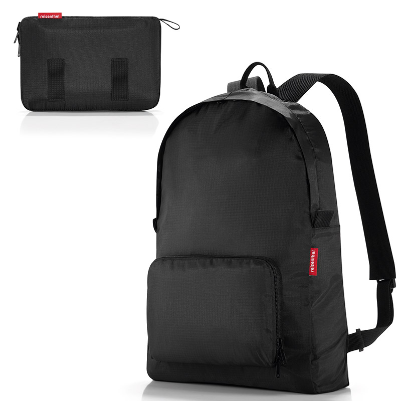 Рюкзак складной Mini maxi black, 30x11 см, 45 см, 14 л, Полиэстер, Reisenthel, Германия