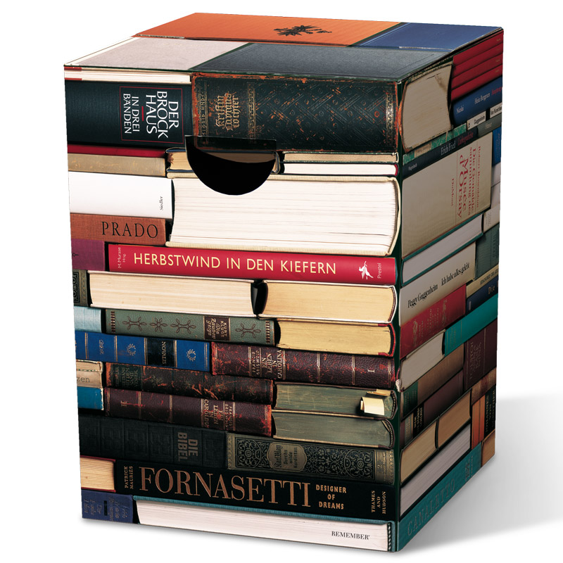Табурет картонный сборный Bookworm, 33х33 см, 44 см, Картон, Remember, Германия