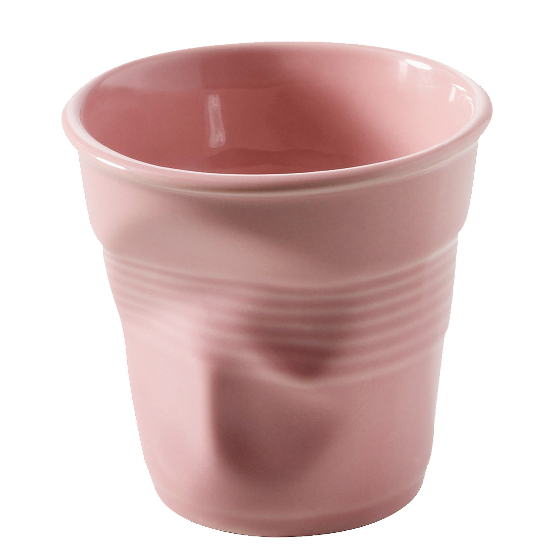 Стакан-мини Froisses Pink, 6,5 см, 6 см, 80 мл, Фарфор, Revol, Франция, Froisses