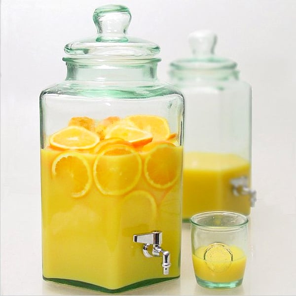Лимонадник Beverage Jar And Spigot, 11,5 л, 45 см, 25 см, Стекло, San Miguel
