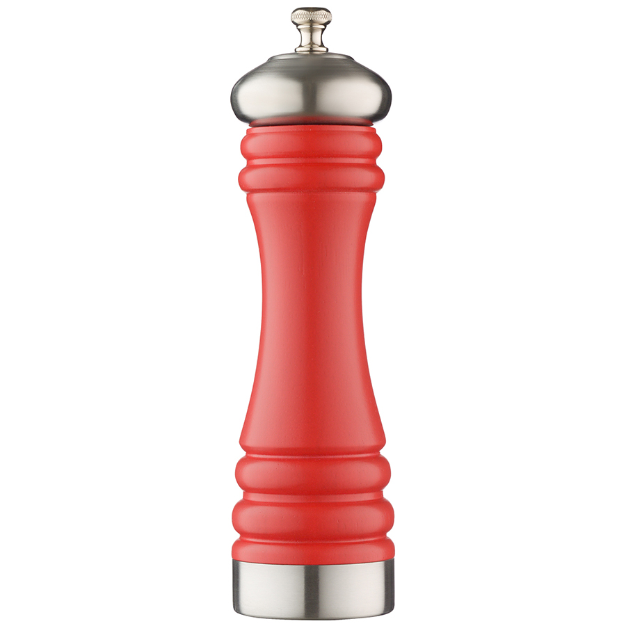 Мельница для перца Smart Shape red 20, 6 см, 20 см, Керамика, Нерж. сталь, Дерево, Smart Solutions, Россия