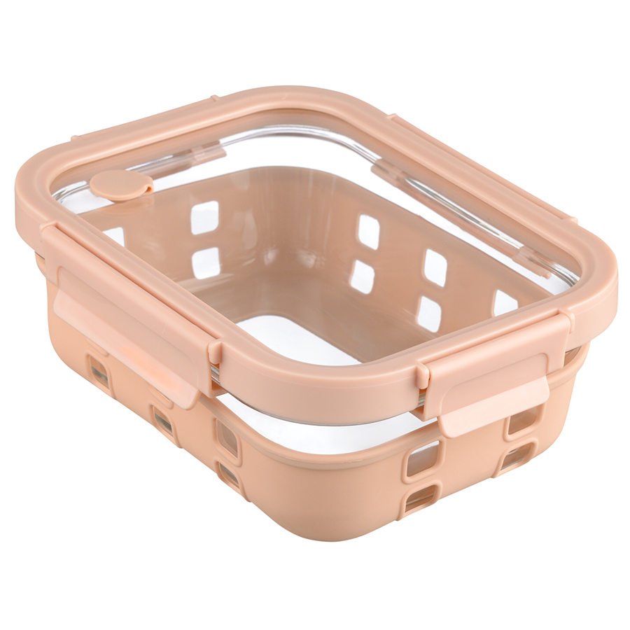   Glass Food square case beige 1, 2217 , 8 , 1,05 , , , , Smart Solutions, 
