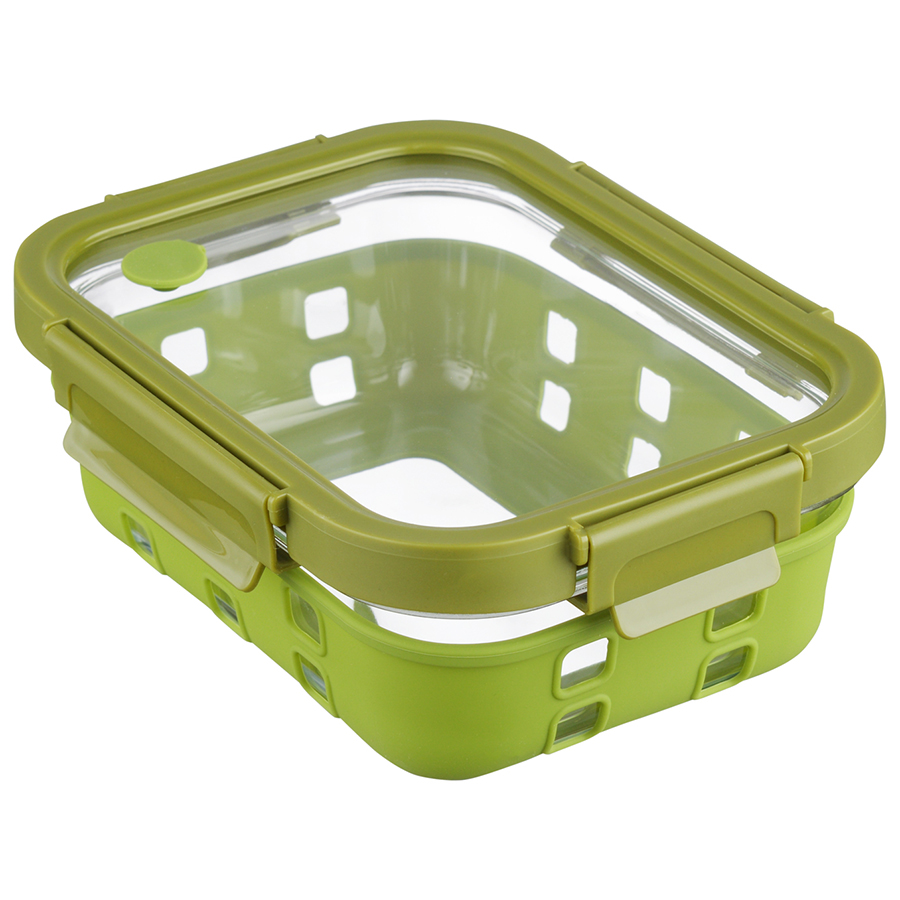  Glass Food square case green 1, 2217 , 8 , 1,05 , , , , Smart Solutions, 