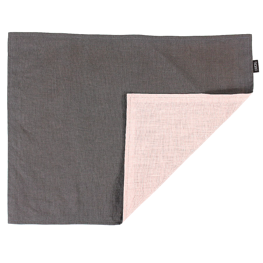 Индивидуальная скатерть Essential Gray Pink, 35x45 см, Лён, Tkano, Россия, Essential