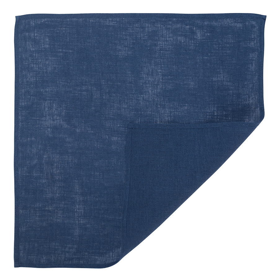 Индивидуальная скатерть Essential Washed Linen blue 45