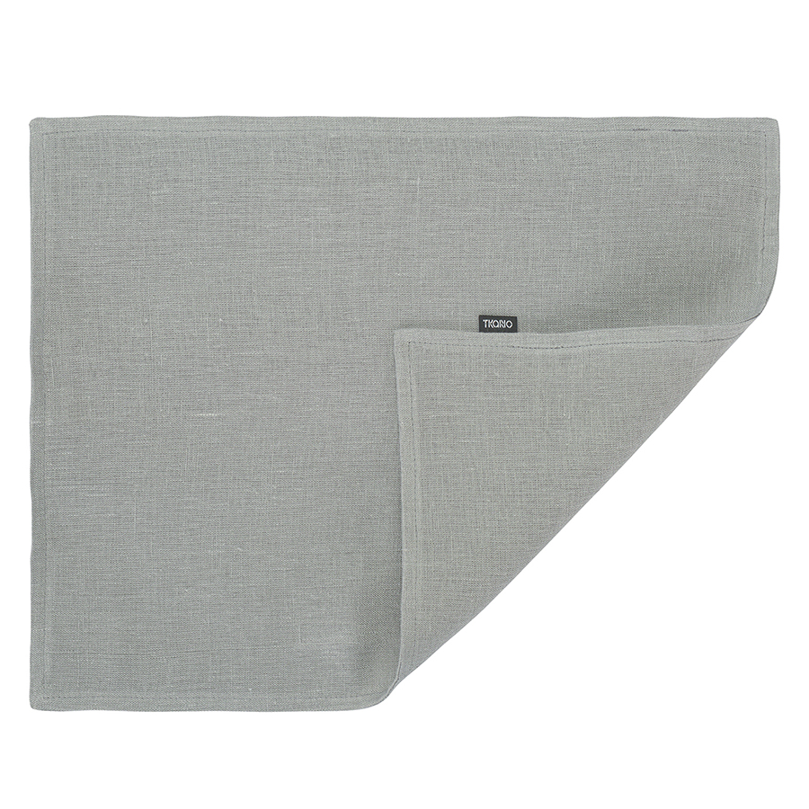 Индивидуальная скатерть Essential Washed Linen grey 35