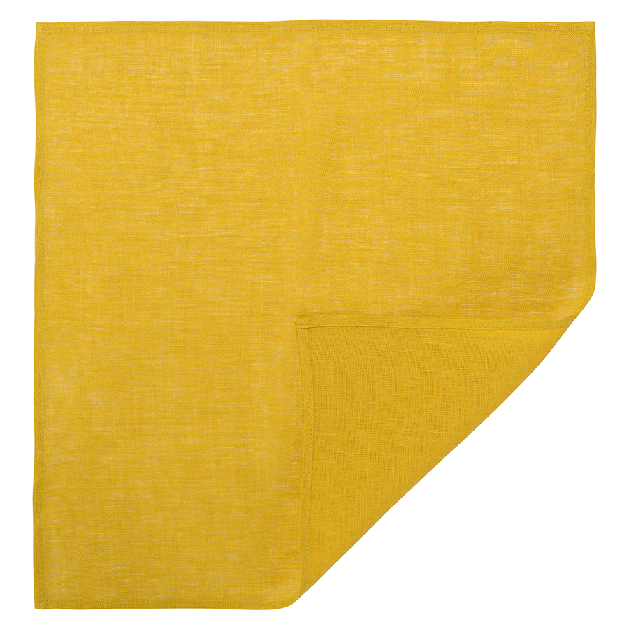 Индивидуальная скатерть Essential Washed Linen mustard 45