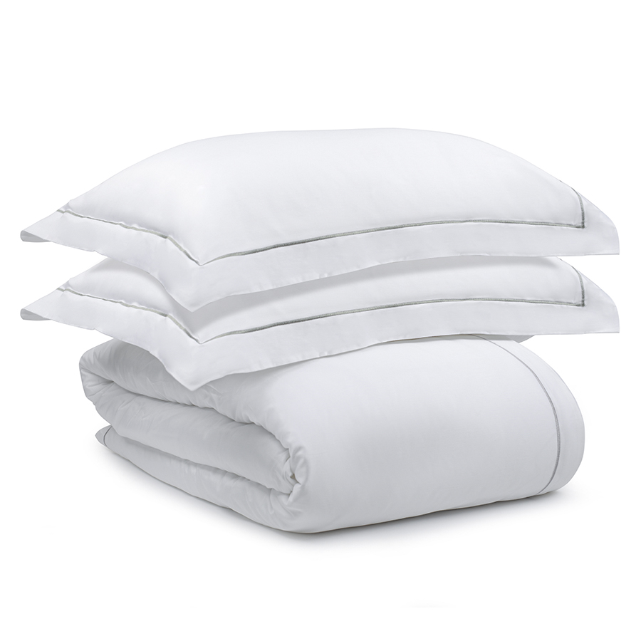 Комплект постельного белья 1,5-спальный Essential Satin Egypt White, 3 предм.