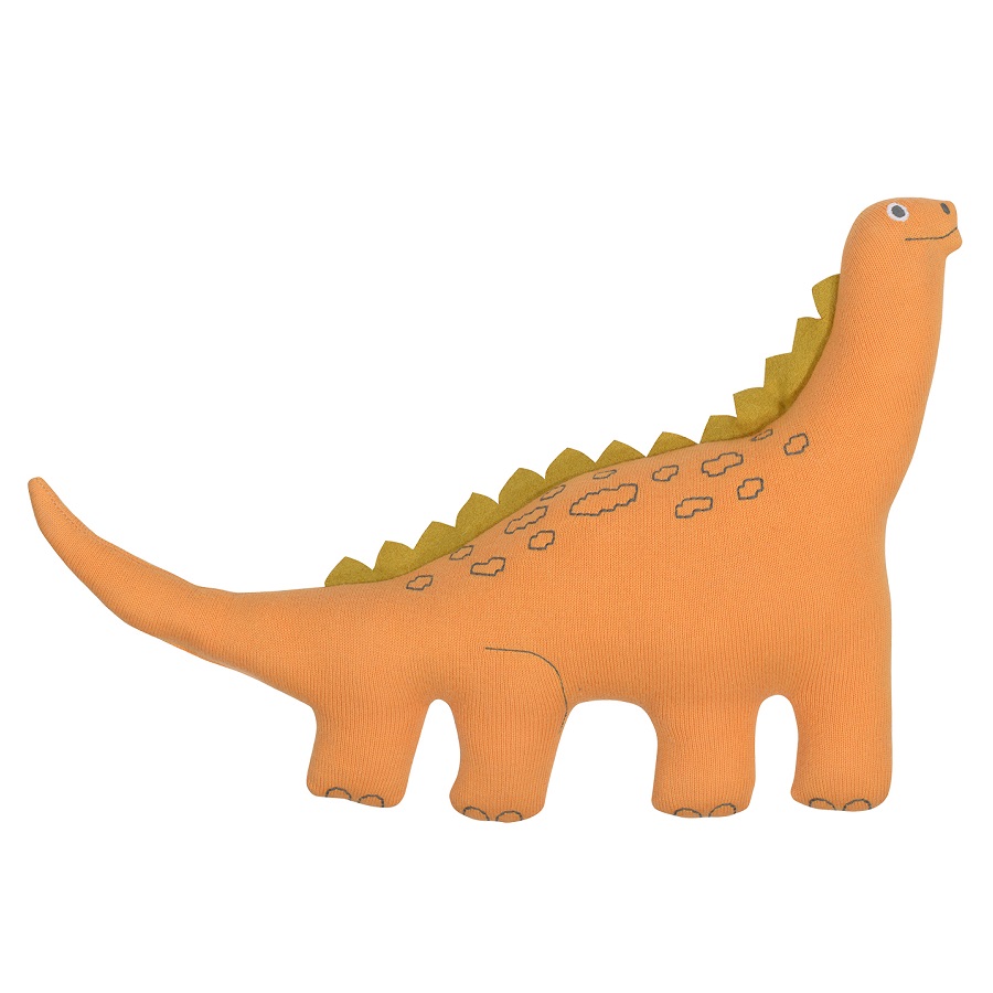 Мягкая игрушка Tiny world Dinosaur Toto, 42х25 см, Хлопок, Полиэстер, Tkano, Россия, Tiny World