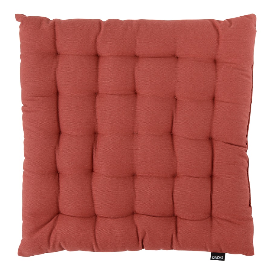 Подушка на стул Prairie Terracotta, 40х40 см, Полиэстер, Хлопок, Tkano, Россия, Prairie
