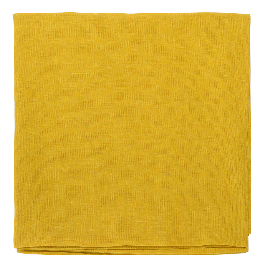 Скатерть Essential Washed Linen mustard 170