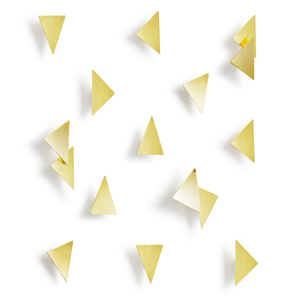    Confetti triangles brass, 7,57,5 , , Umbra, 